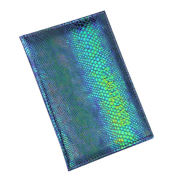Lizard Passport Holder Protector Wallet Business Card Soft Passport Cover Travel Men Wallets Women Credit Card Holder Cover: Blue