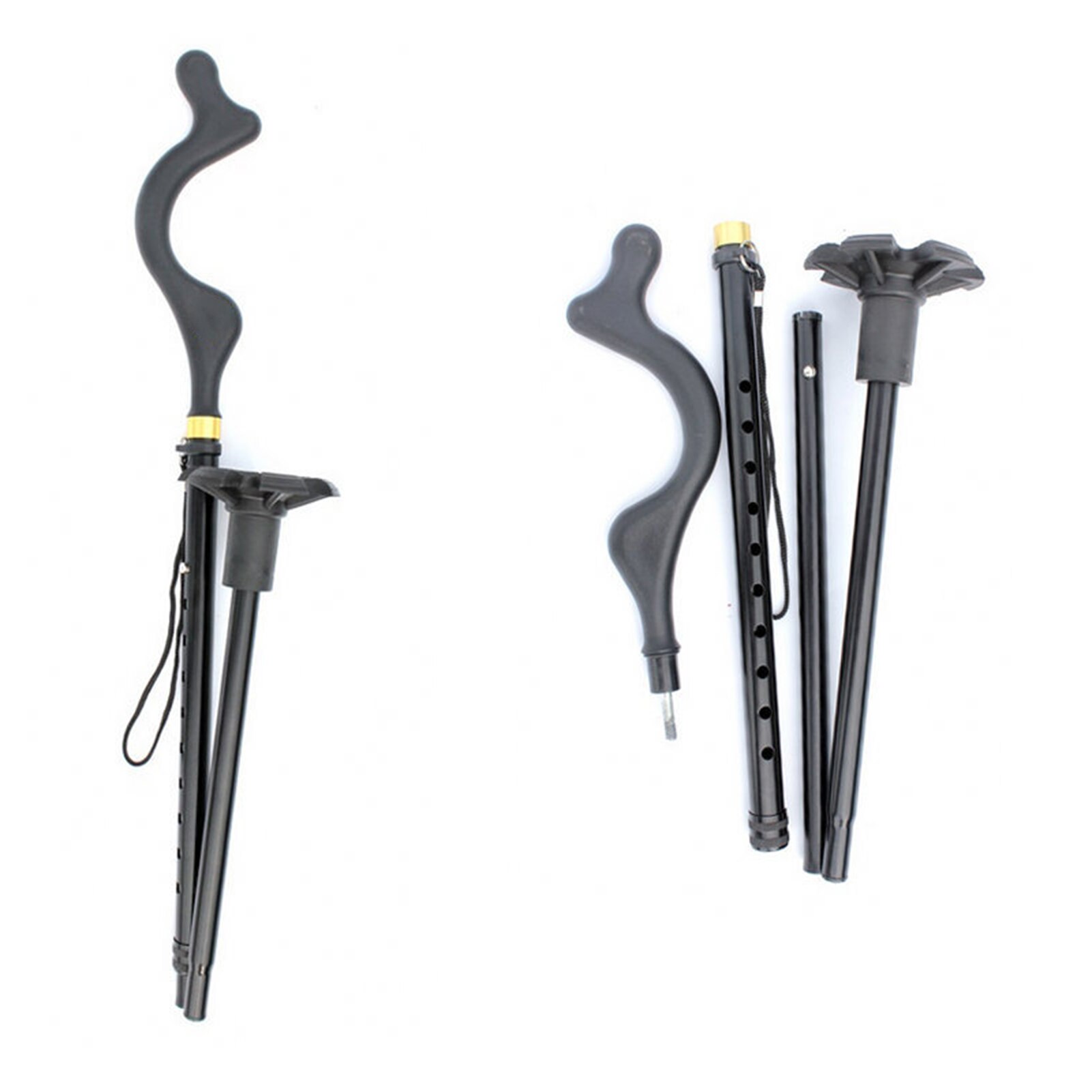 Ultralight Sticks For Walking Outdoor Fold Trekking Poles Walking Stick For Elderly Nordic Walking Hiking Walking Stick