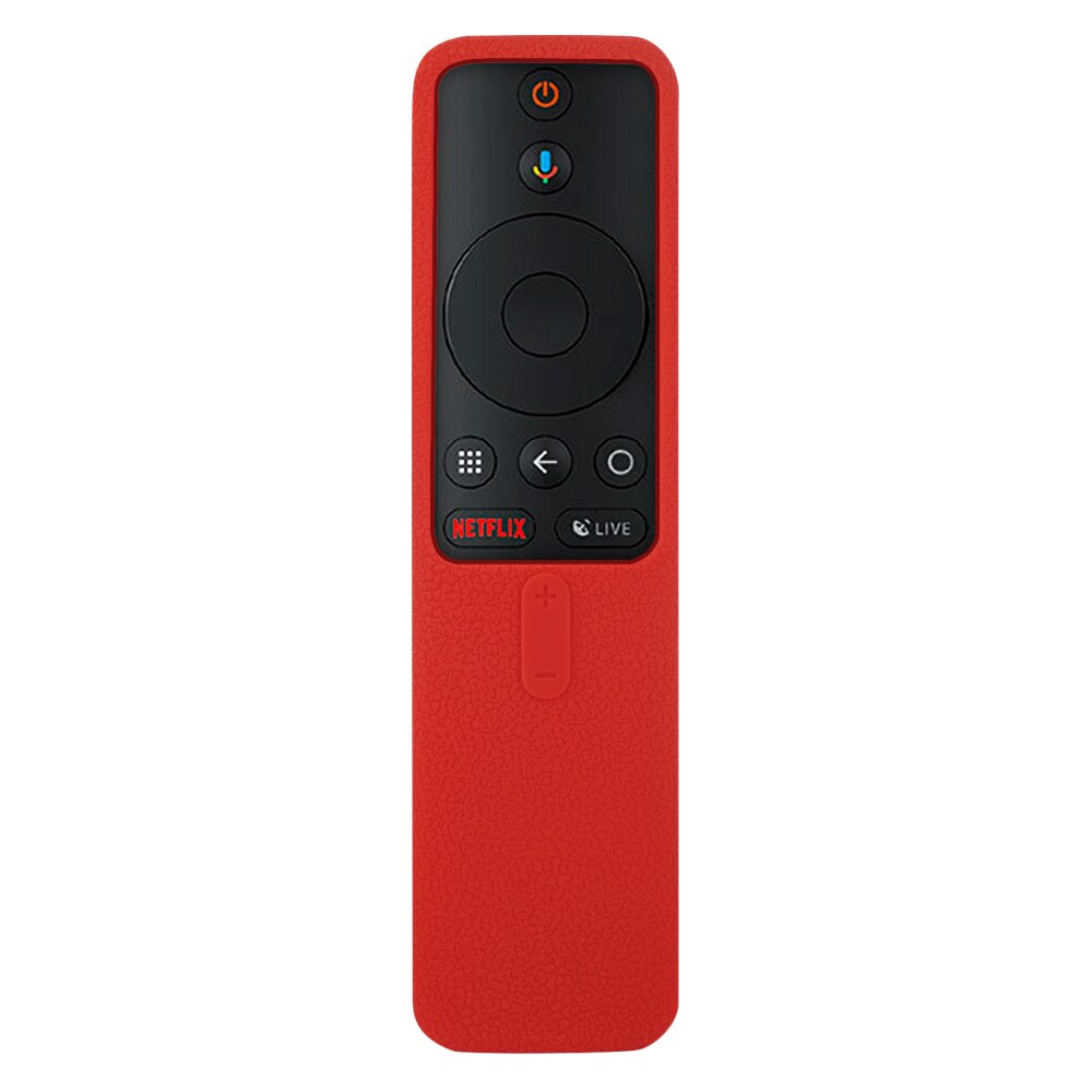 Fjernkontroll deksel til xiaomi mi box  s 4x tv stick control cover silikon støtsikker hudvennlig beskytter: Rød