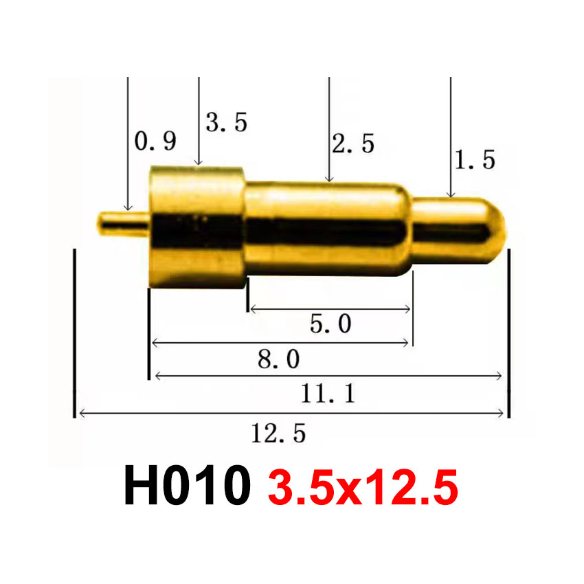 10PCS High Current Spring Loaded Pogo Pin Male Female Connector Power Heavy Current Battery Connector POGOPIN Header Charging: Red