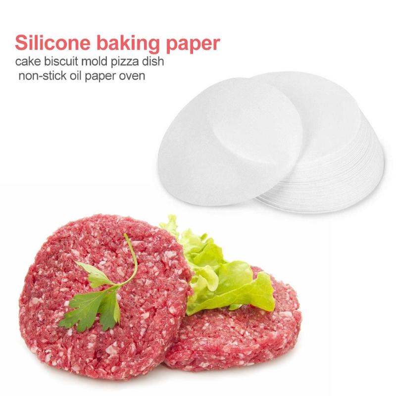 500 Uds 10cm 11cm redondo papel de hornear circular pergamino papel Liner barbacoa horno hamburguesa papel torta antiadherente herramienta para hornear