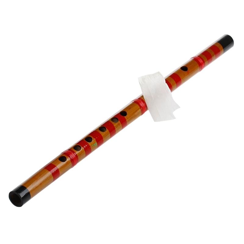Traditional Long Bamboo Flute Clarinet Student Musical Instrument 7 Hole 42.5cm