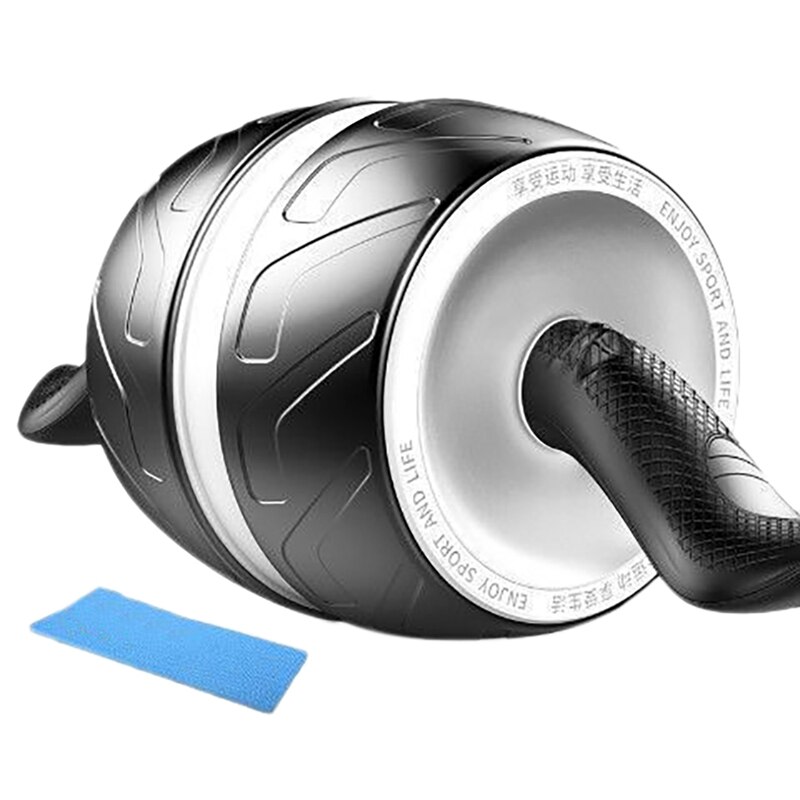Perfect Fitness Ab Roller Wheel With Built In Spring Resistance At Home Core Workout Equipment Auto Mute Rebound: Beige
