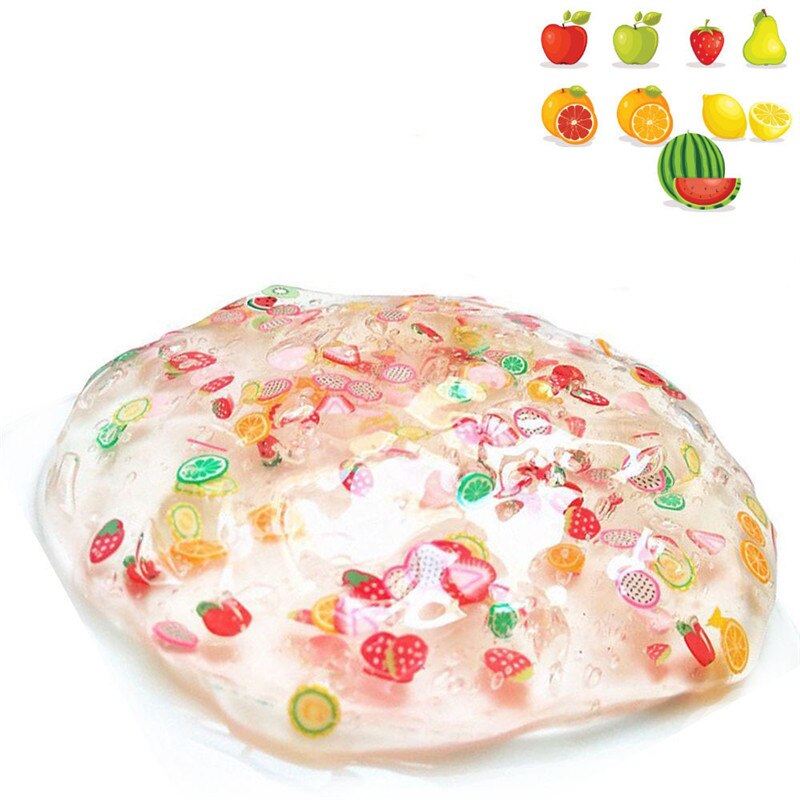 70g blandiblú transparente Lizun cristal transparente Slime alivio del estrés juguete interesante DIY relleno gelatina cubo Slime aditivos para rebanadas: 1