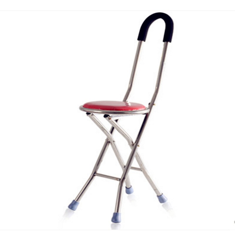 Veiligheid Oude Man U vorm kruk stoel antislip ultralichte wandelstokken multifunctionele vouwen riet wandelen accessoires