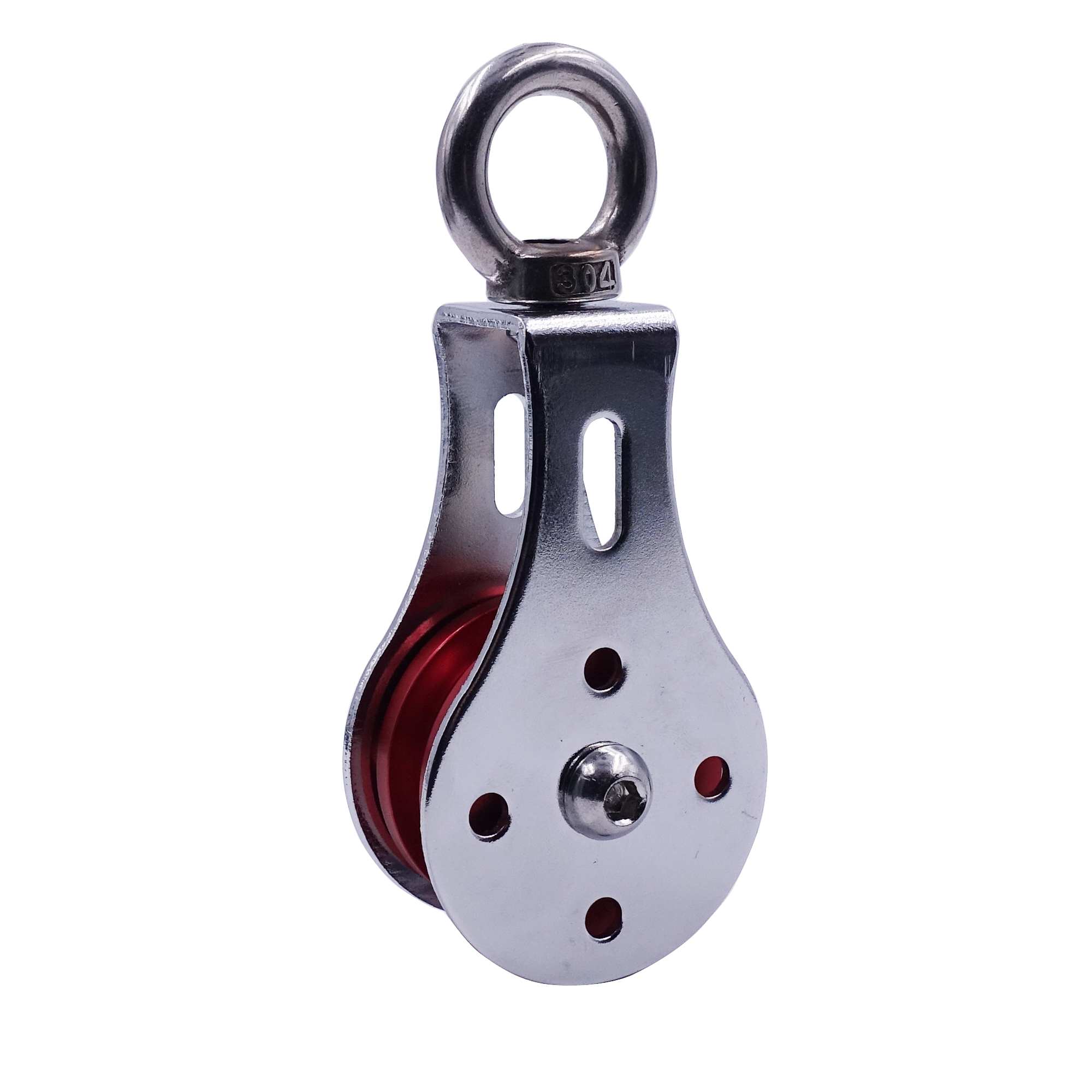 Fitness Bearing Pulley for Home Gym Cable Machine Wire Rope Attachment System Aluminum Wheel Lifting Strength Workout Equipment: red