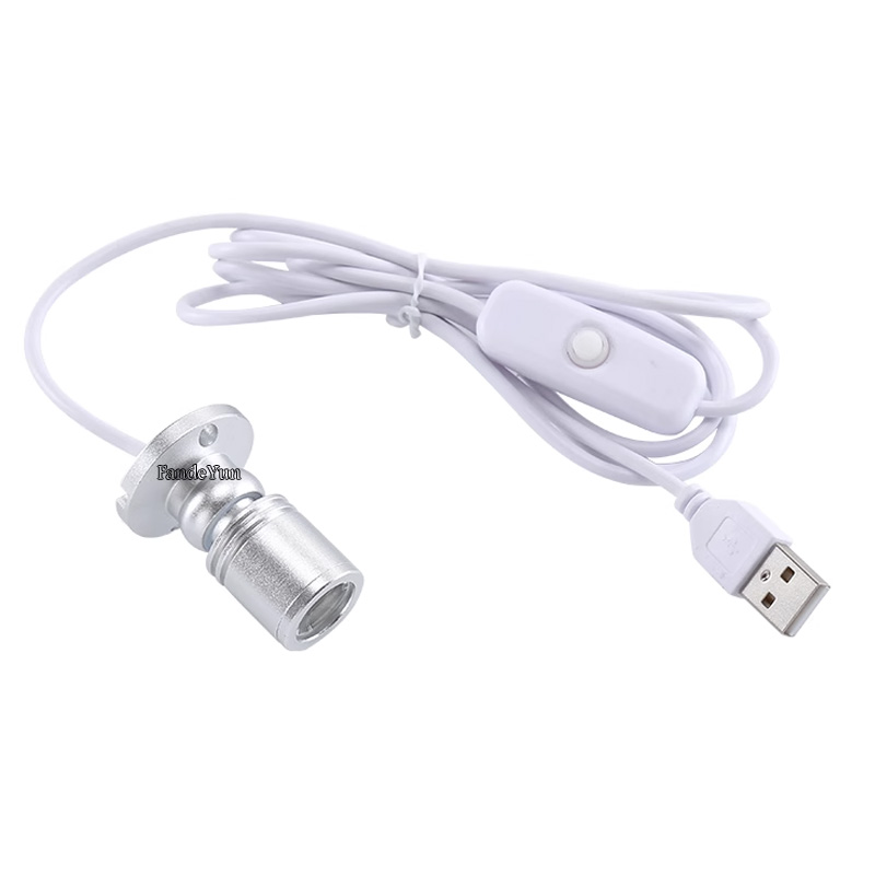 Moderne led usb-spotlight med 3w dc5v stk . smykkeskabsdisplay, bordlampe, overflademonteret loftslampe med usb -5v- interface