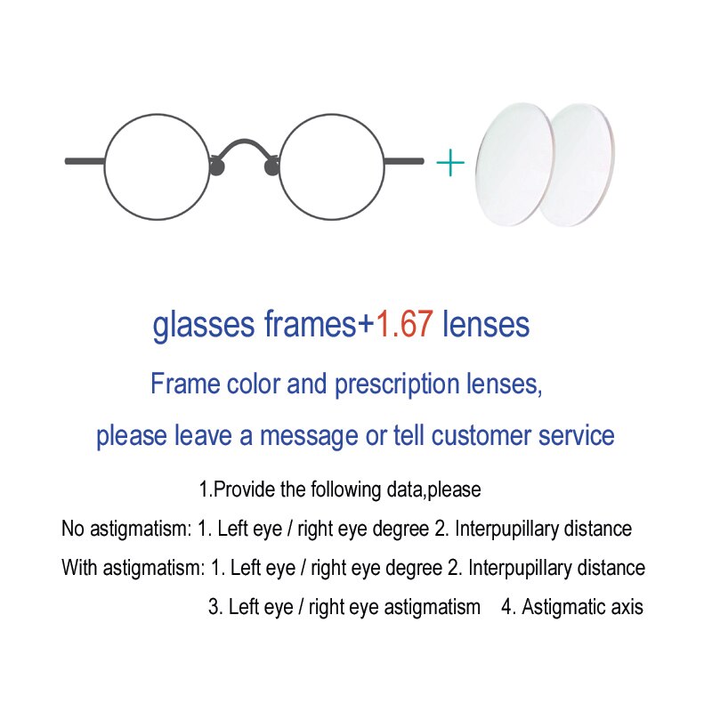 Vintage small round glasses frame Men and women retro myopia optical prescription Acetate glasses