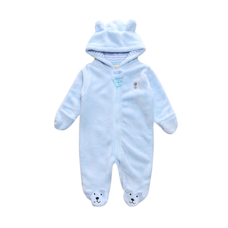 Herfst- en winterklimkleding voor baby's, jongens- en meisjesrompertjes, warme overalls: 05 / 4-6 maanden