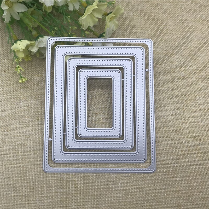 Stitched rectangle frameMetal Cutting Dies Stencils For Card Making Decorative Embossing Suit Paper Cards Stamp DIY