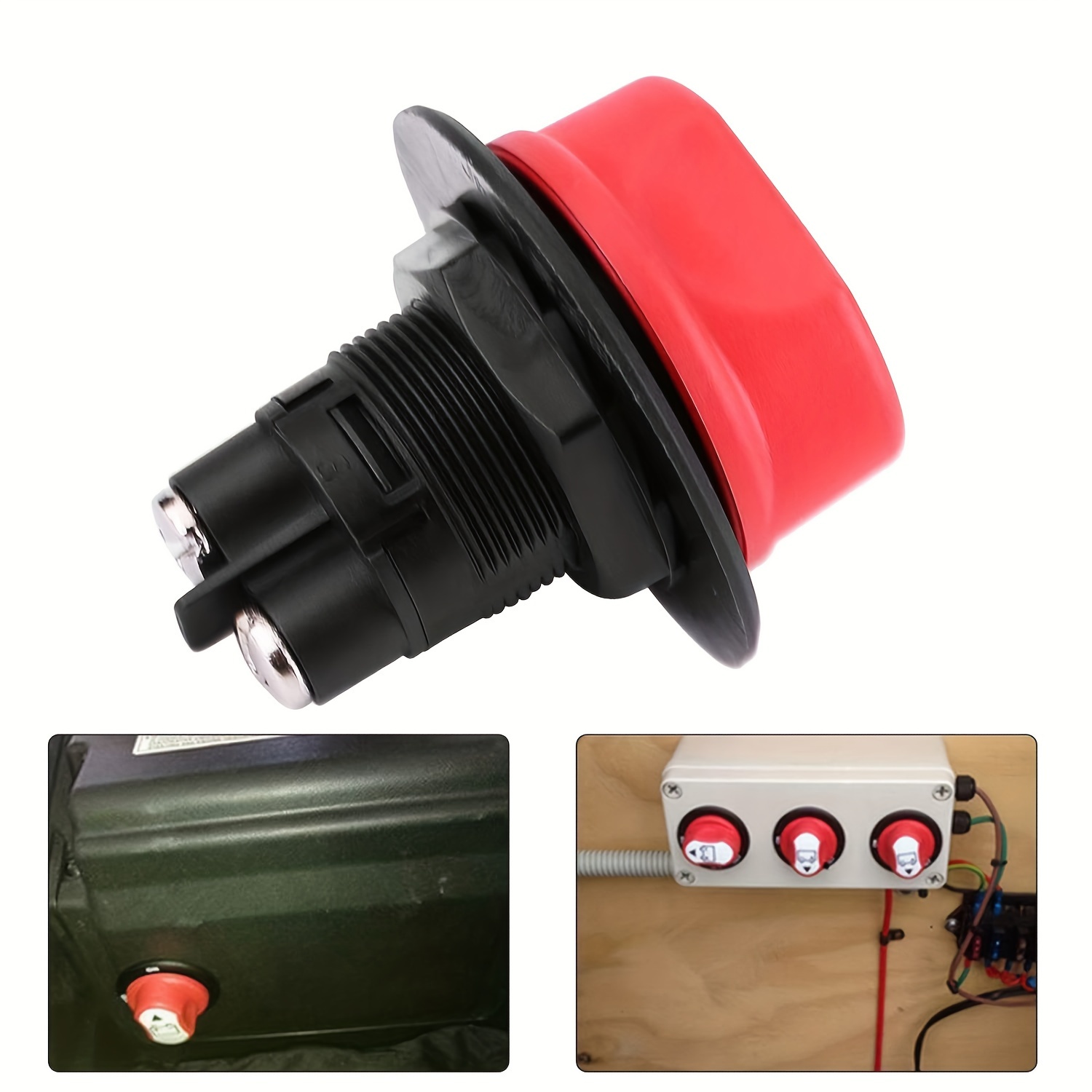Sélecteur d'isolateur de batterie 50A 100A 200A pour bateau, interrupteur de déconnexion principal de batterie, interrupteur de coupure/arrêt d'alimentation 12-48V
