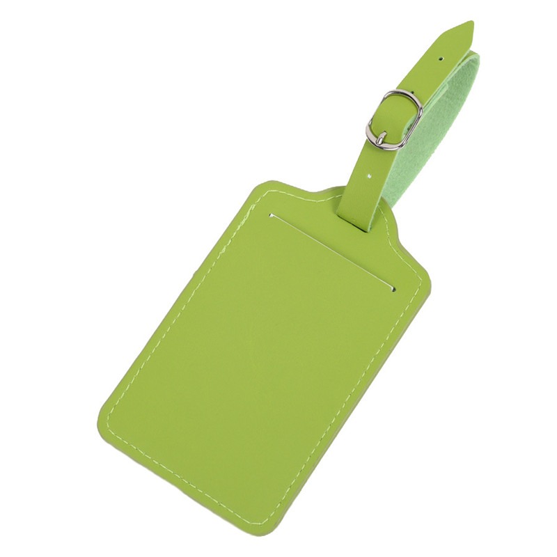 Leder Koffer Gepäck Schild Labe Anhänger Handtasche Reise Name Ich würde AddressAccessories Tragbare Etikett: Grün