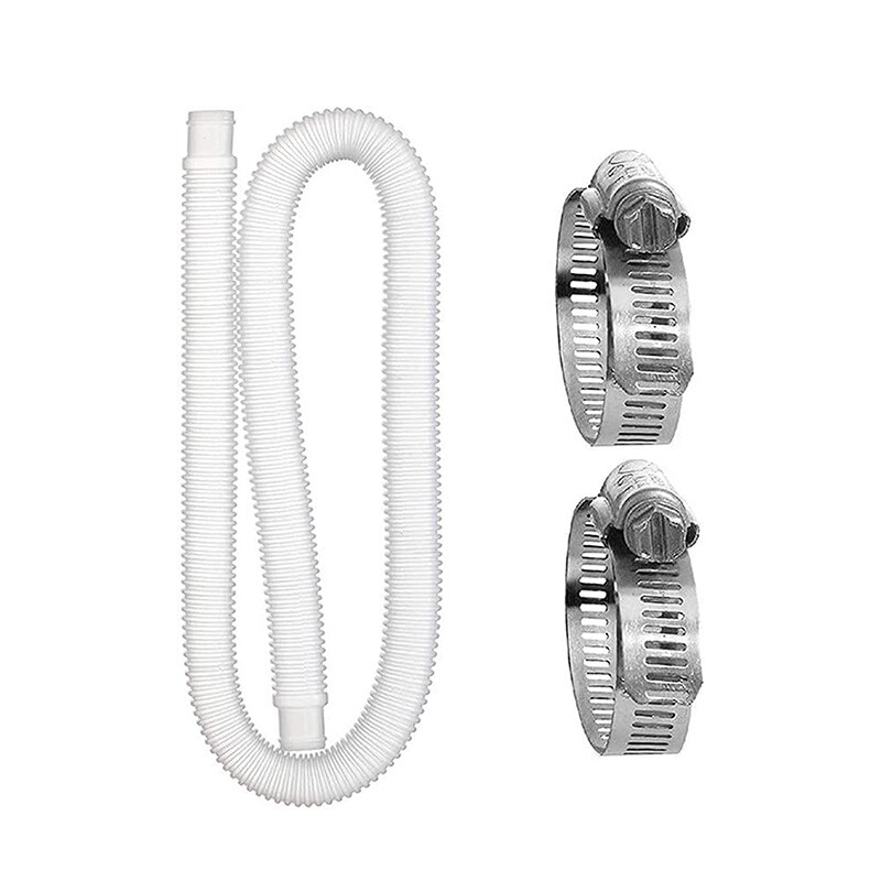 Zwembad Vervanging Slang Zwembad Buis Vervanging Buis Filter Pomp Slang Vervanging Buis Voor Bovengrondse Zwembad Pomp: WHITE