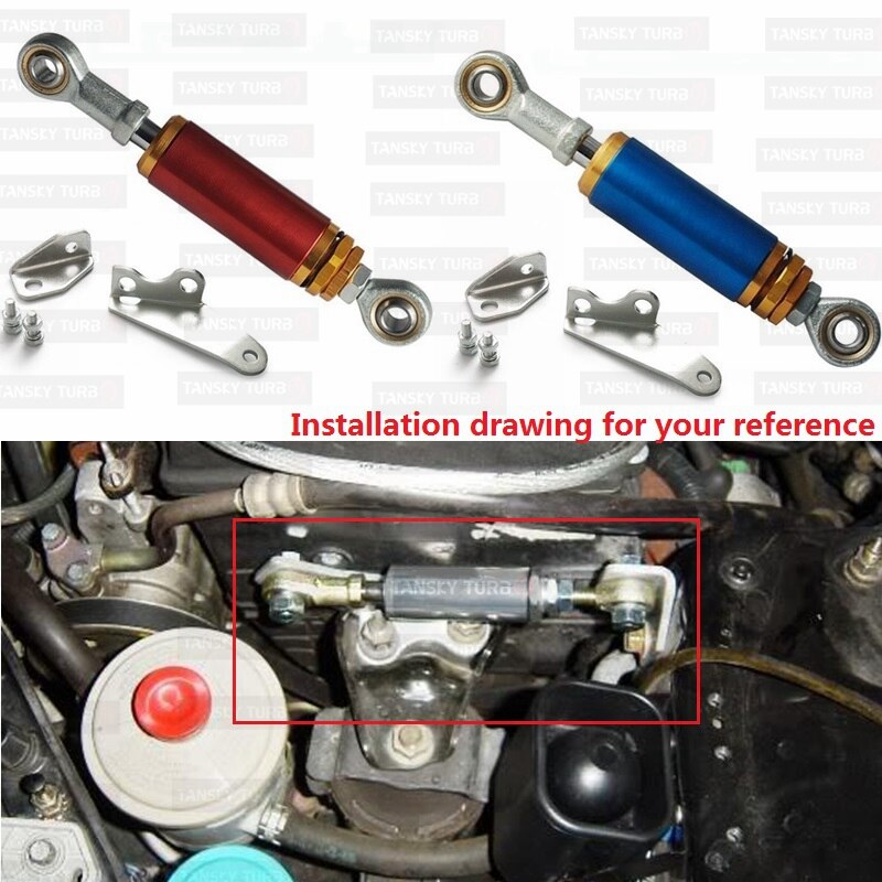 Amortiguador de torsión de motor ajustable, Kit de aluminio, 96-00, para Honda Civic EK9 EK3 EJ, TK-CA0177-EK3 azul/rojo