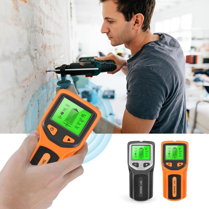 5 IN 1 Digital Metal Detector Profession Wall Scanner Conceal Wiring Detectors AC Wood Wall Stud Finder Wall Cable Search Tester