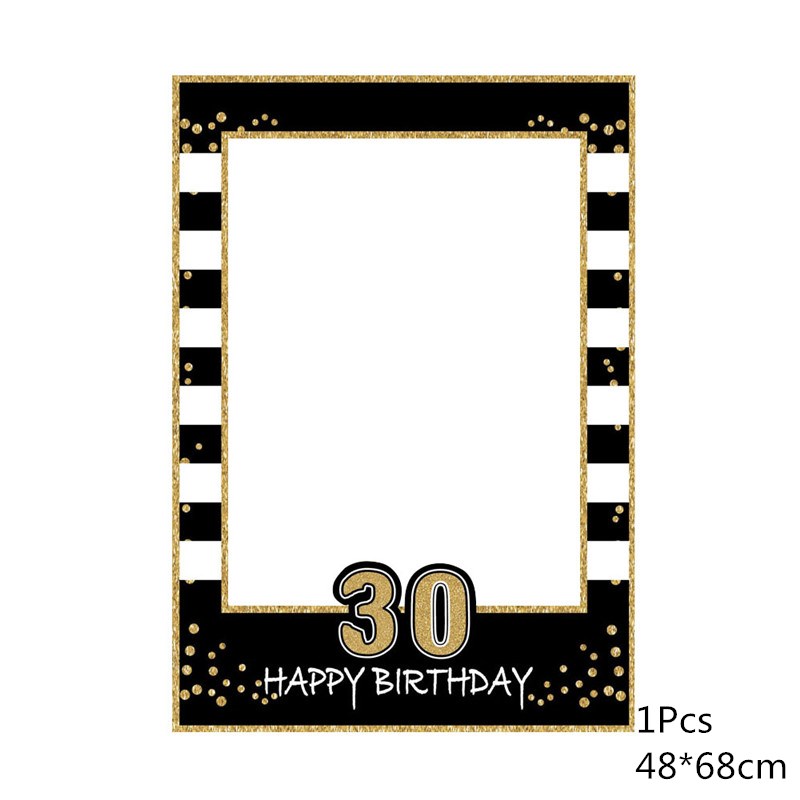 1 pz Buon Compleanno foto cabina Puntelli cornice per Bambini per Adulti Festa di Compleanno arredamento 1st 2nd 16th 18th 21st 30th Photobooth Puntelli Supplie: esercito verde