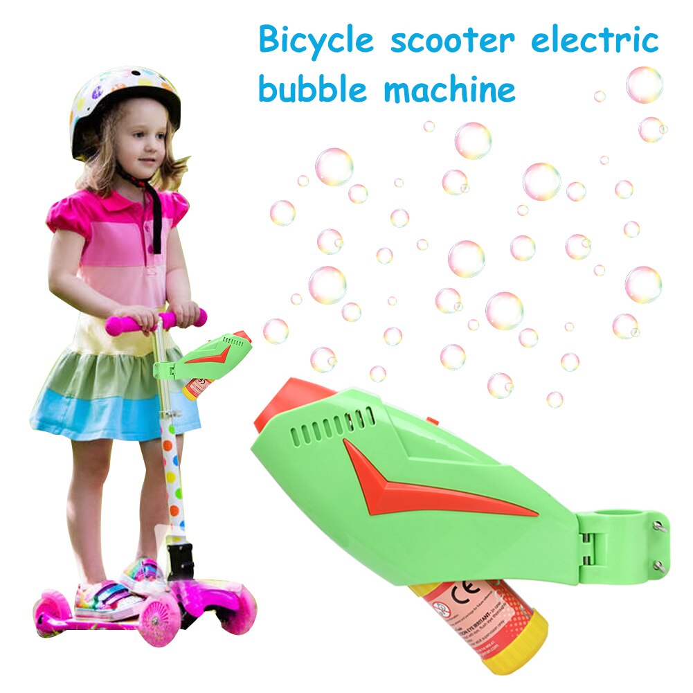 Elektrische Bubble Machine Fiets Scooter Outdoor Blazen Bubble Fidget Speelgoed Voor Kinderen Kinderen Speelgoed Verjaardag Zomer: Default Title