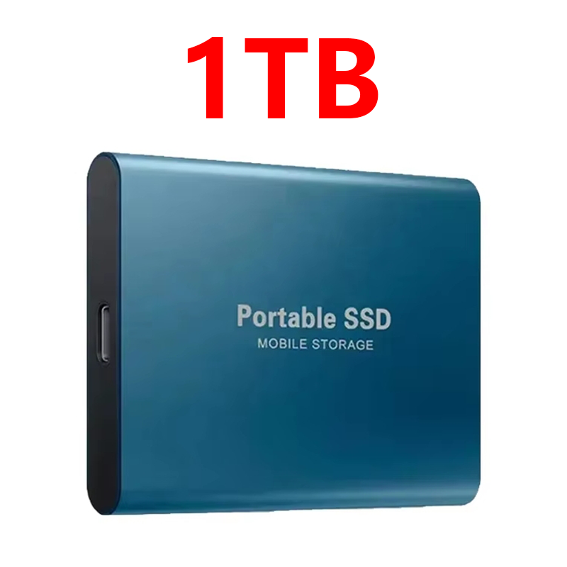 Portable SSD 2TB External Hard Drive 1TB Original Solid-state Drive 16TB High-Speed Mass Storge Hard Disk for Laptop/MAC/PC: Orange