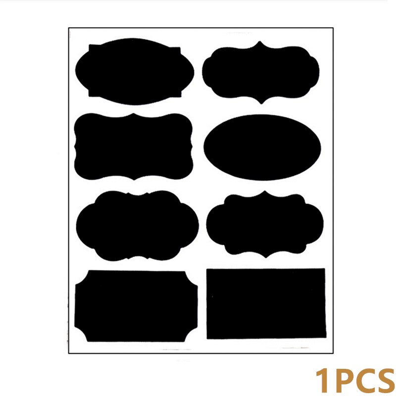 White Liquid Chalk Pen Marker Glass Windows Chalkboard Blackboard Liquid Pen Used On Chalkboard Can Be Wipe: B Black Sticker 1PC