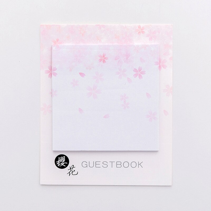 8 Pcs Sakura Sticky Note Kersenbloesem Bloem Memo Pad Post Dagboek Planner Marker Het Gastenboek Kantoor Schoolbenodigdheden F024