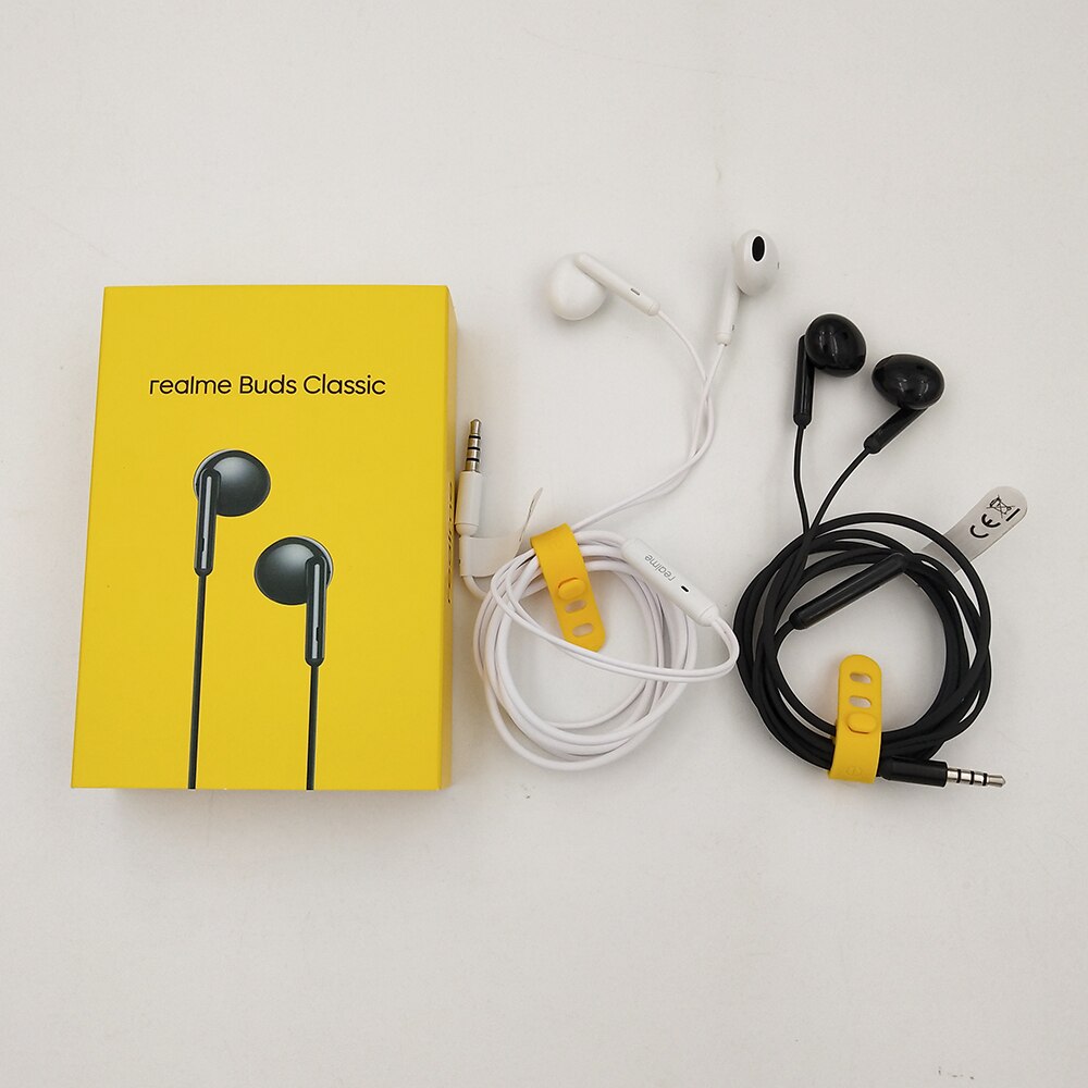 Realme  x2 q3 pro  v11 v13 buds classic ohrhörer, 3.5mm kabelgebundene ohrhörer, halb im ohr, integriertes mikrofon, großer treiber, headset mit mikrofon