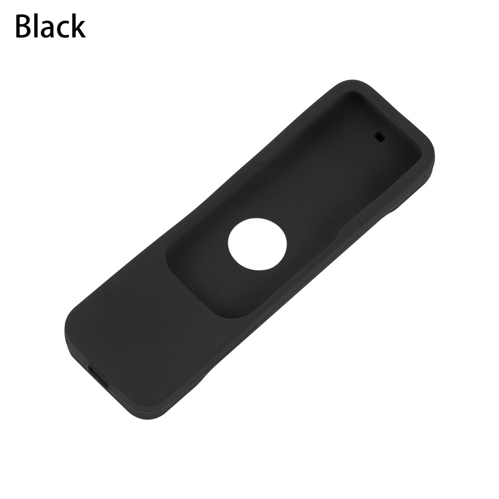 Kleurrijke Anti-Slip Siliconen Beschermhoes Cover Skin Voor Apple Tv 4 Afstandsbediening Waterdichte Stofkap Huishoudelijke Goederen: Black