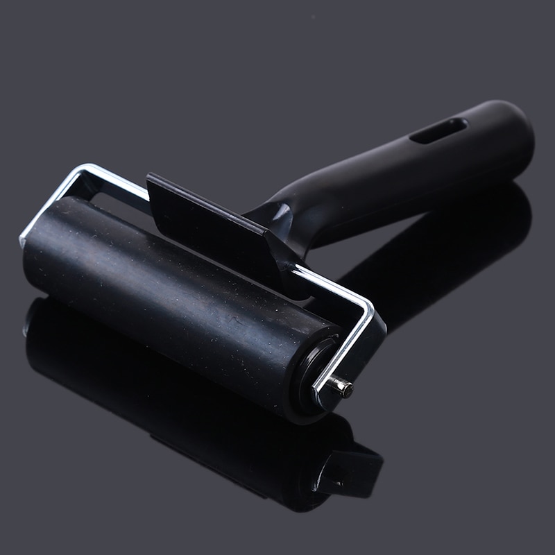 Noir Brayer encre peinture gravure rouleau Art estampage outil raffiné dur caoutchouc rouleau peinture outils