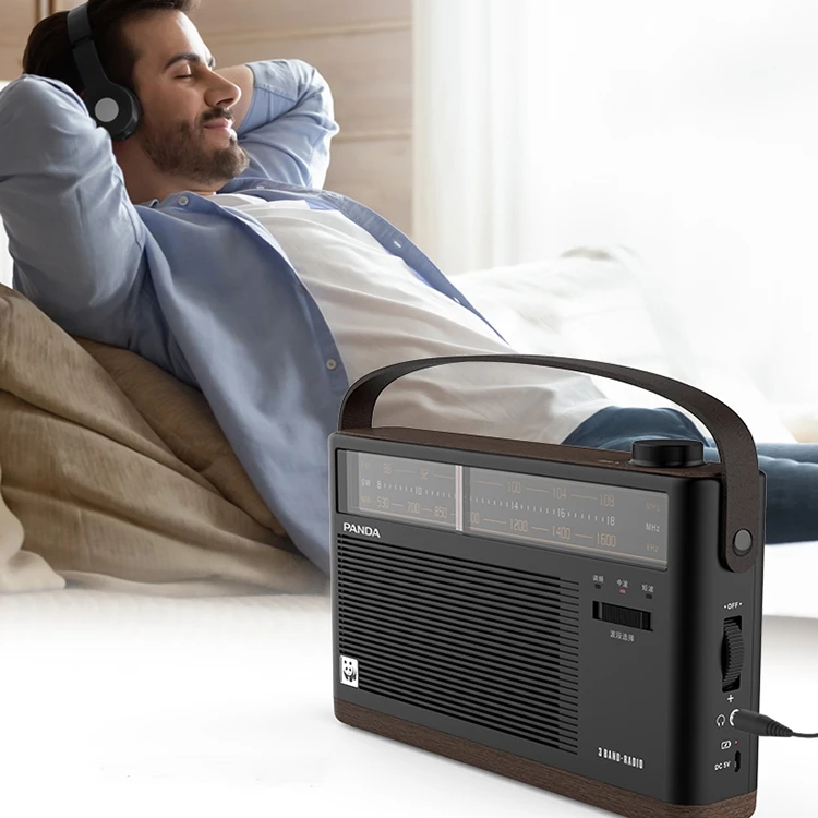 High Sound Retro FM/AM/SW 3-Band Portable Radio receiver with built-in speaker For The Elderly
