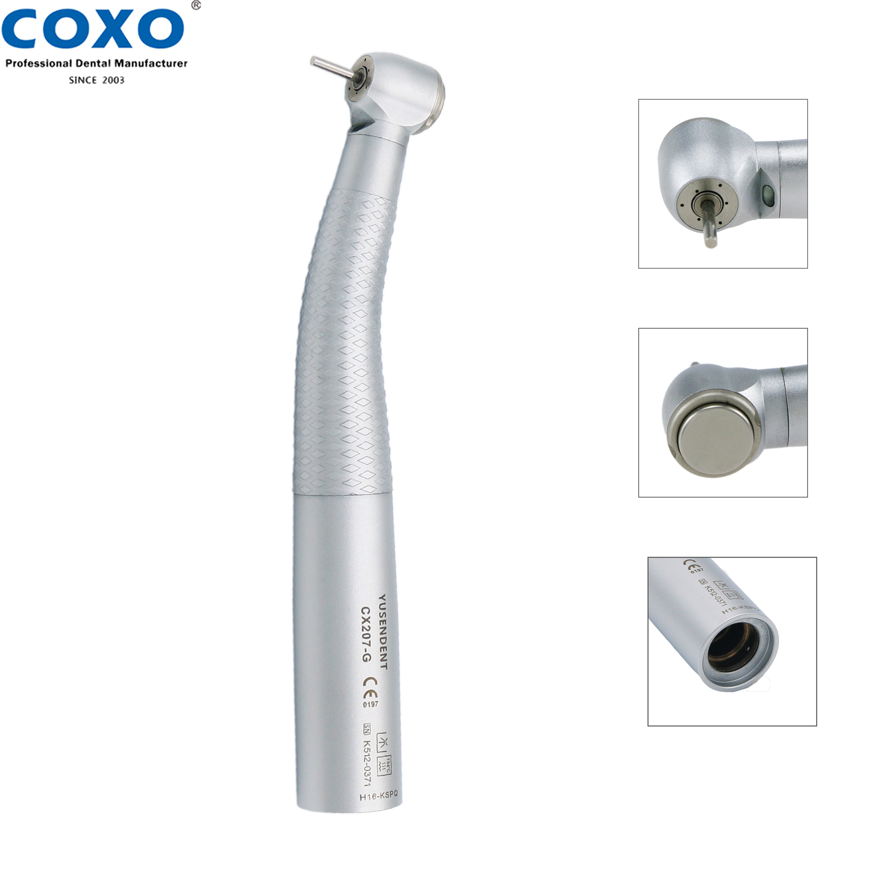 Original COXO Dental LED Fiber Optic High Speed Handpiece Air Turbine Handpiece LED Coupler Fit KaVo MULTIFLEX LUX Dental Tools