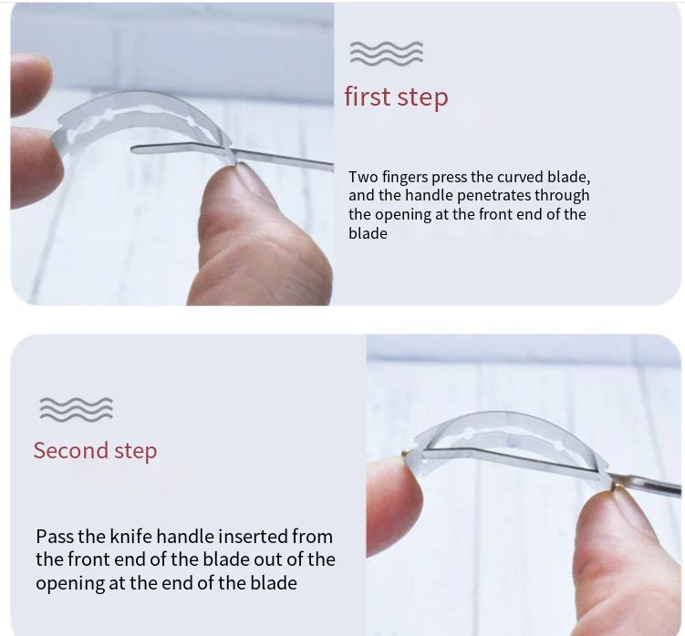 Bread Bakers Cutter Cutting Tool Bread Lame Dough Scoring Blade Tools Making Razor Cutter Curved Knife With Leather Protective