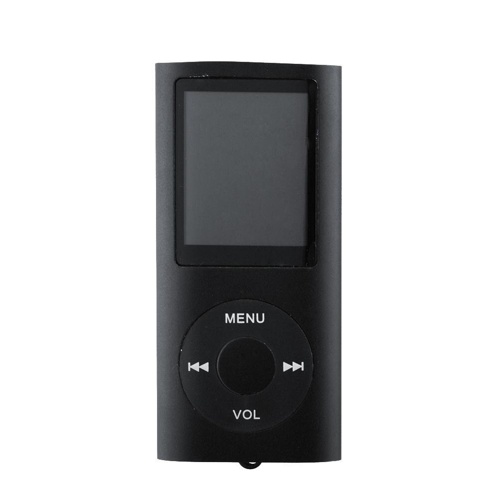 1.8-inch Mp3 Player Music Playing Built-in Fm Radio Recorder Ebook Player With Headphones Usb Cable: black