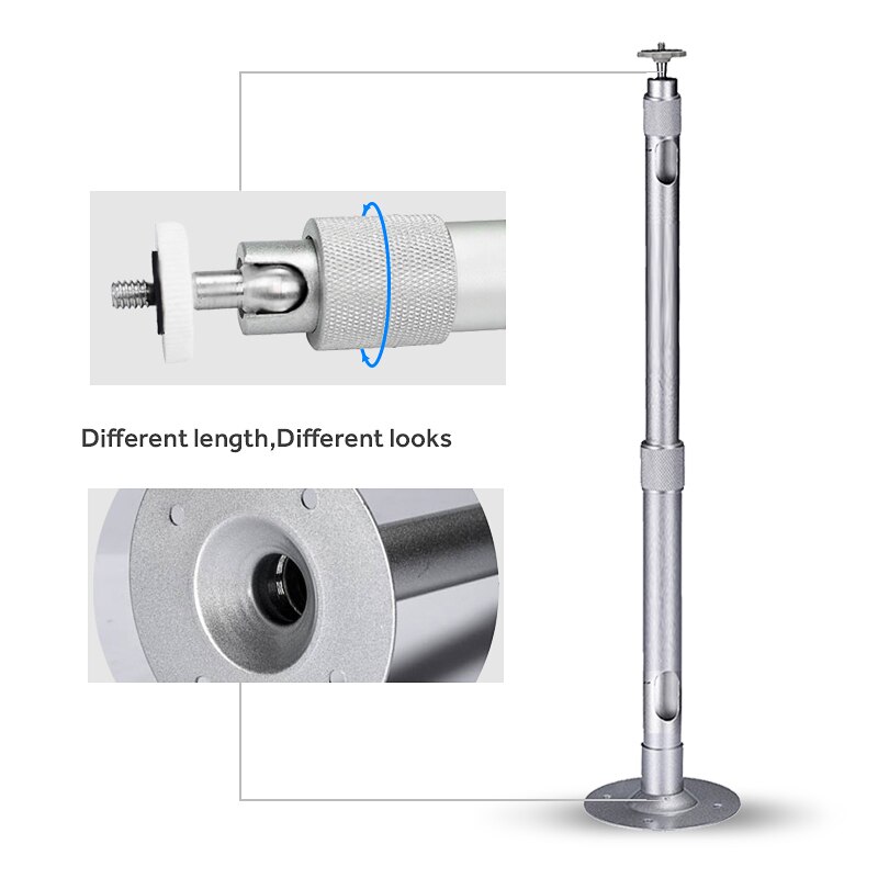 AUN-miniproyector de techo ajustable, soporte de pared para escritorio, para proyector LED de 1080p, agujero de 6mm