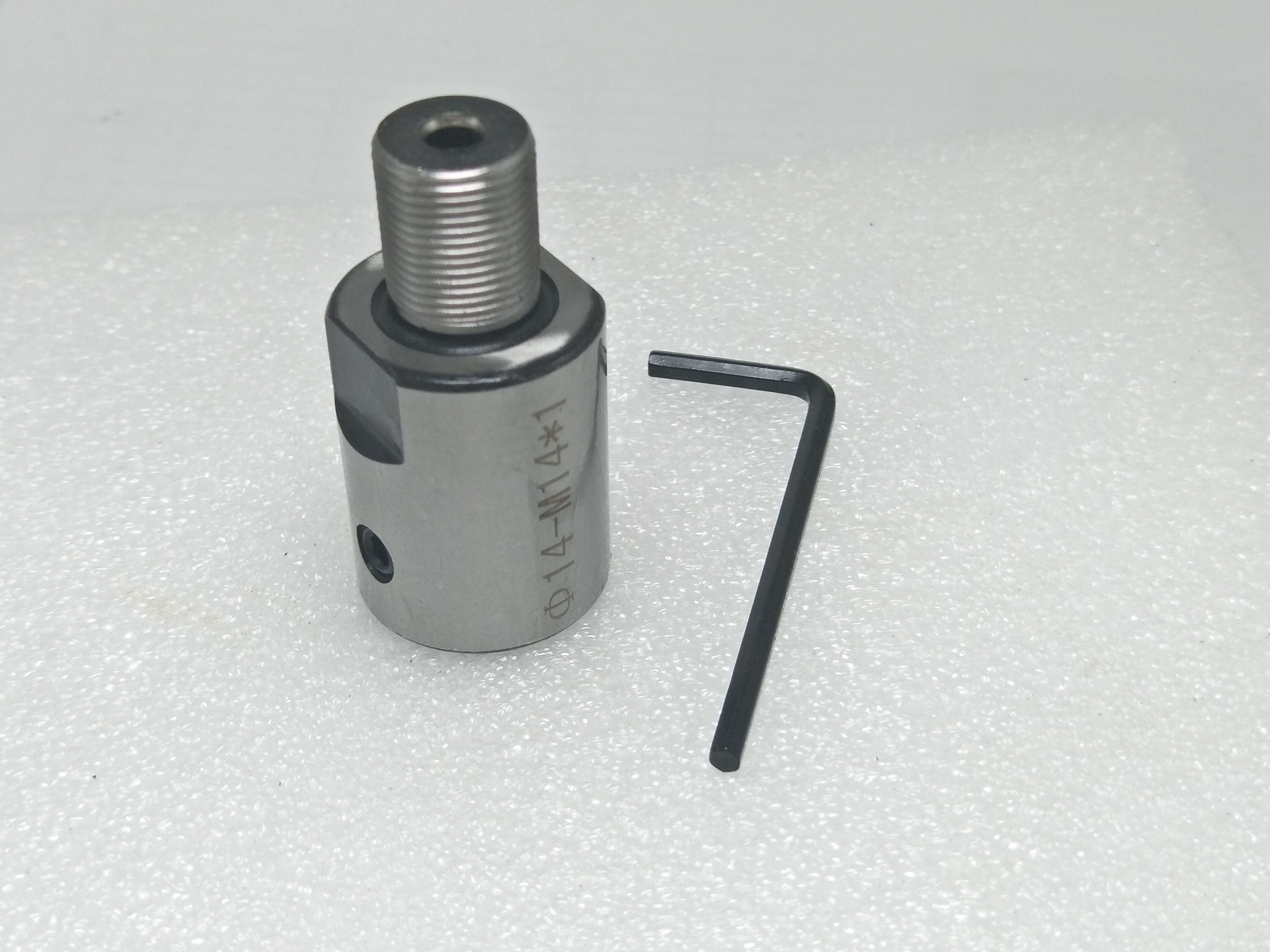 8/10/12/14/15/16/19mm M14 Adapter M14 * 1 Anschluss Stange Anschluss Buchse Für holzzange Drehmaschine Bank Mühle DIY M14 Adapter