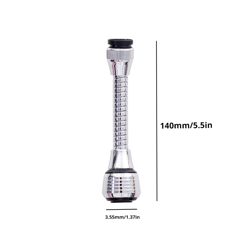 Extensor de filtro giratorio multifuncional a prueba de salpicaduras, aireador de grifo, 2 modos de salida de agua, giratorio para baño y cocina