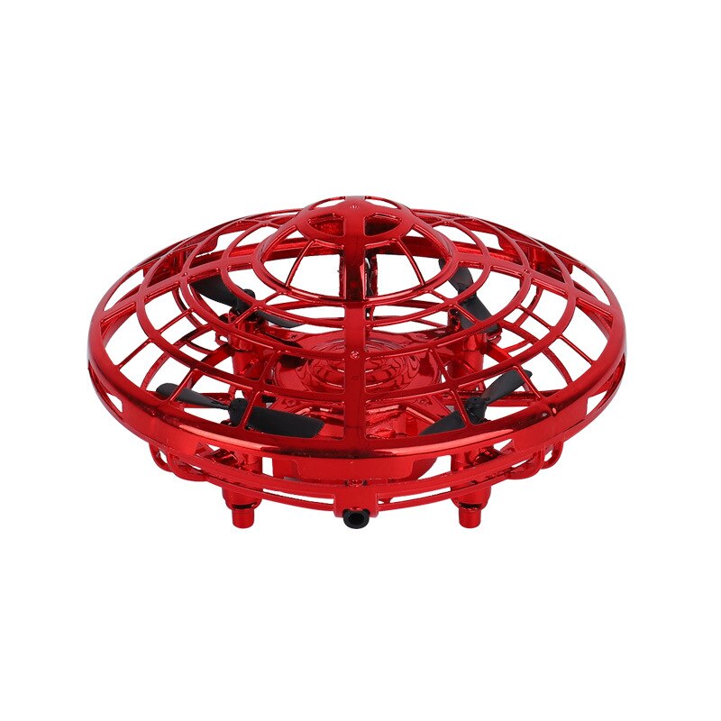 Flygande helikopter mini ufo drönare uppgradering infraröd induktion fjärrkontroll flygplan elektronisk modell leksak barn födelsedag: Röd