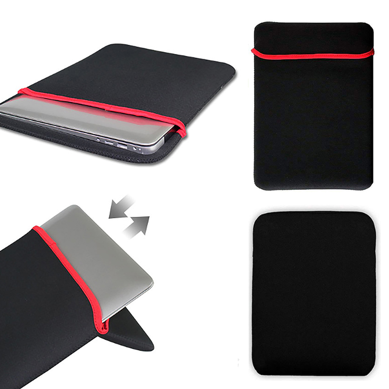 Bolsa protectora de doble cara para ordenador portátil, suave funda de neopreno impermeable para tableta y PC, 7/8/9/10/12/13/14 pulgadas, 1 unidad