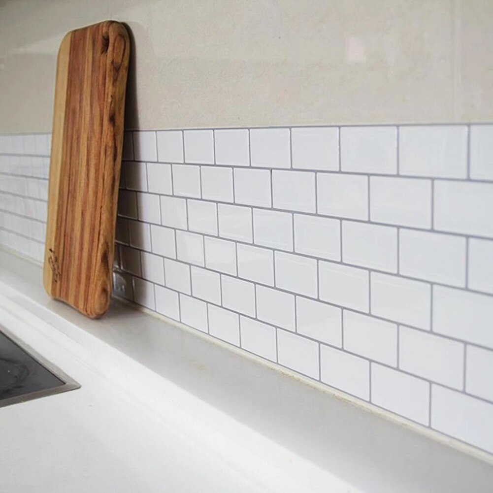 Mosaiikki itseliimautuva laatta backsplash seinätarra vinyyli kylpyhuone keittiö kodin sisustus tee itse vedenpitävä öljynkestävä