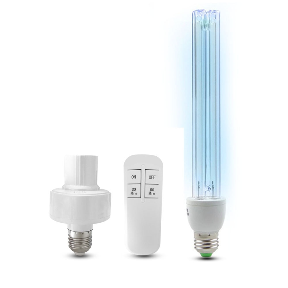 UVC LED 15Ｗ 20Ｗ UV Lamp Ultraviolet Ozone Germicidal Light 220V Bactericidal Quartz Lamp Bacterium Mite Killer Home Bathroom