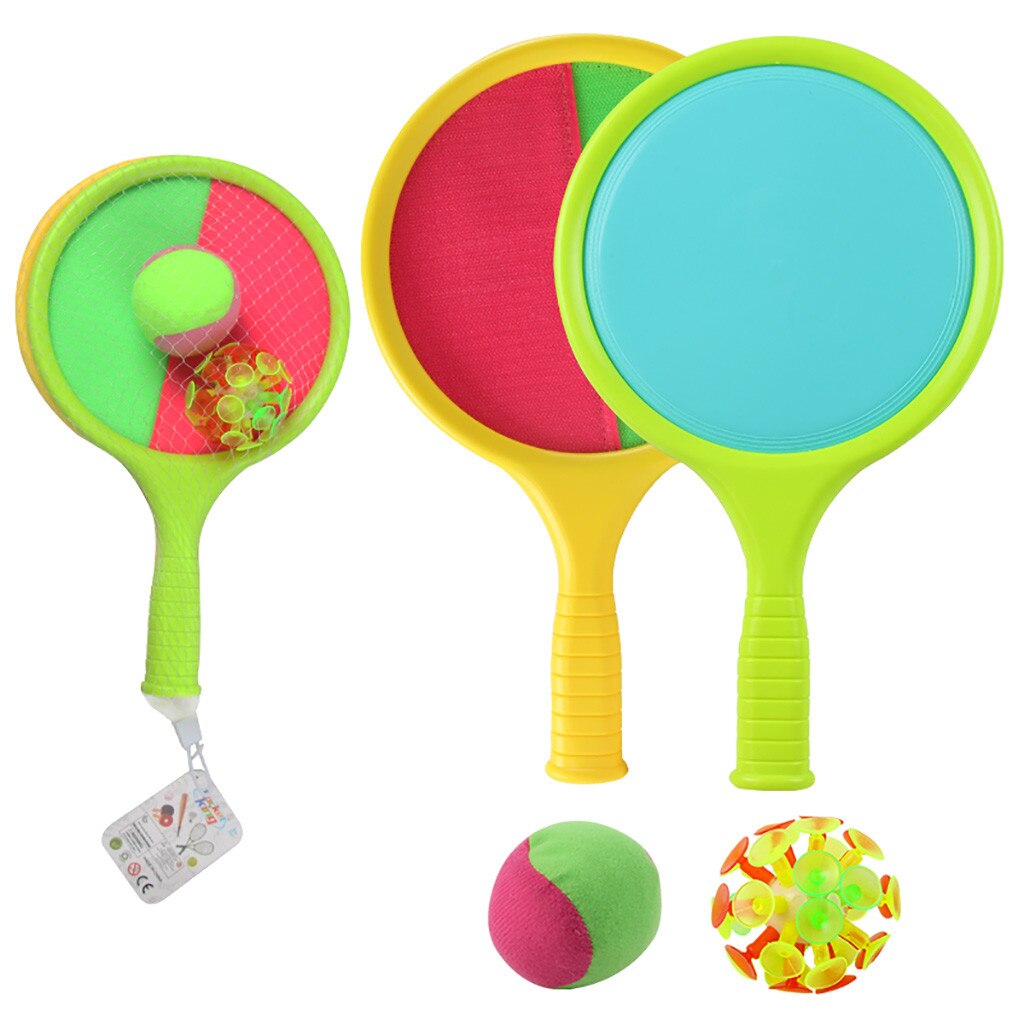 Jouets de Tennis 2 en 1, jeu de raquette de lancer et d'attraper, ensemble de raquette de Tennis de plage pour enfants, jeu d'été, Puzzle de raquette de Tennis, sport: Default Title