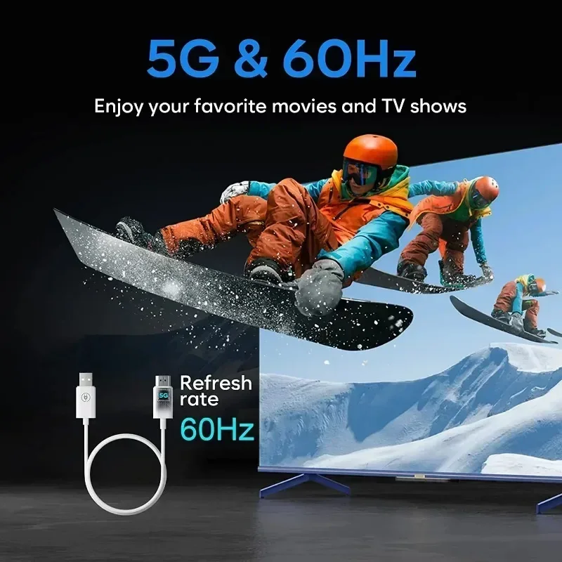 5g 50m trådlös hdmi-videosändare och -mottagare förlängare, display, usb-adapter, dongle för tv-sticka, monitor, projektor, dator