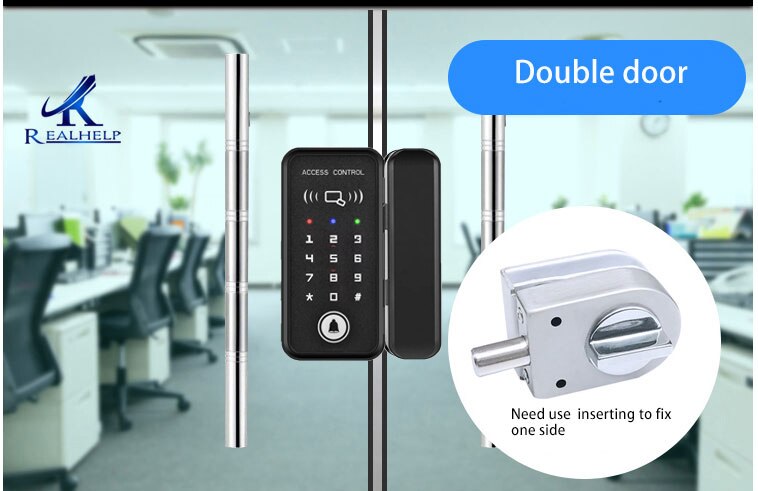 2000 brugere rfid dørlås til kontor glasdør digital lås smart dørlås nøglefri adgangskontrol cerradura inteligente