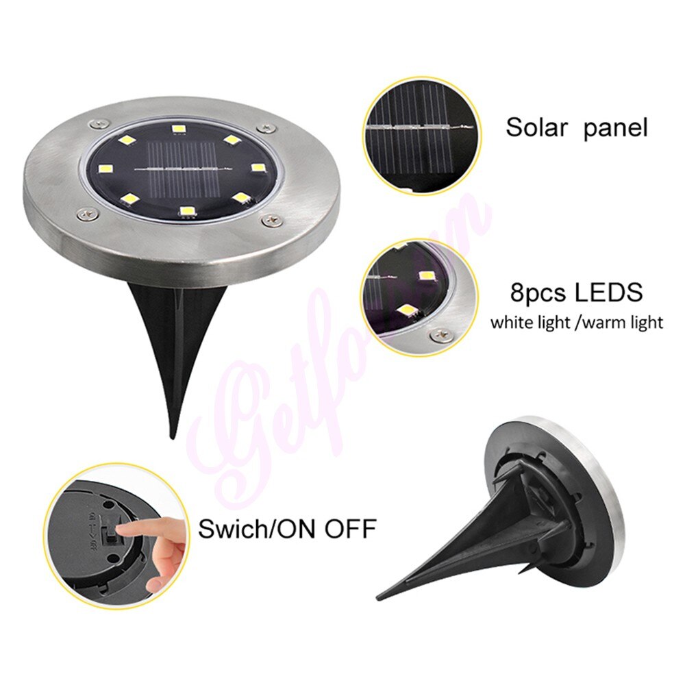 Solar Gartenleuchte – Wasserdicht, Automatisch, LED-Bodenlampe Für Wege, Beete & Terrasse