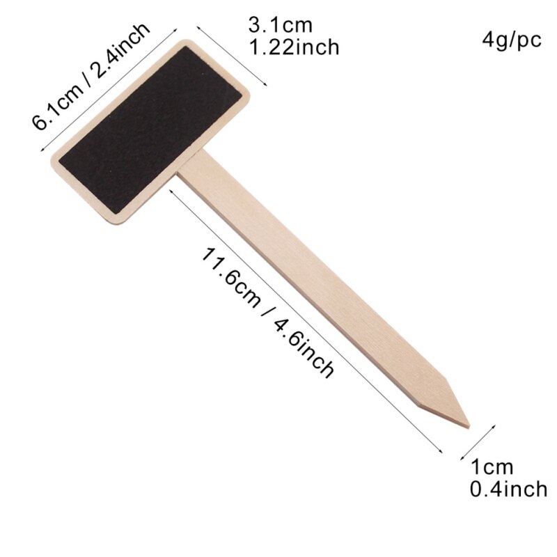 10/20Pcs Bamboe Plant Label Milieuvriendelijk Hout Teken Voor Tuinieren Van Zaden Ingemaakte Kruiden Bloemen En Groenten