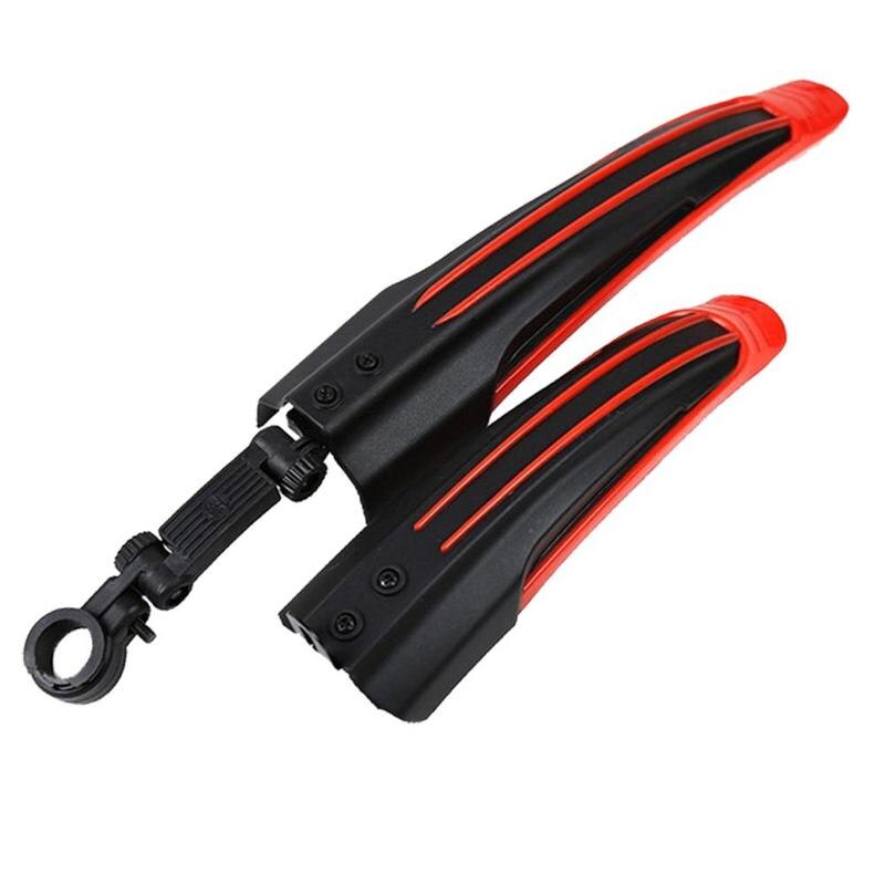 MTB Bicycle Fenders Front And Rear Wheel Fenders Riding Bicycle Accessories: Red