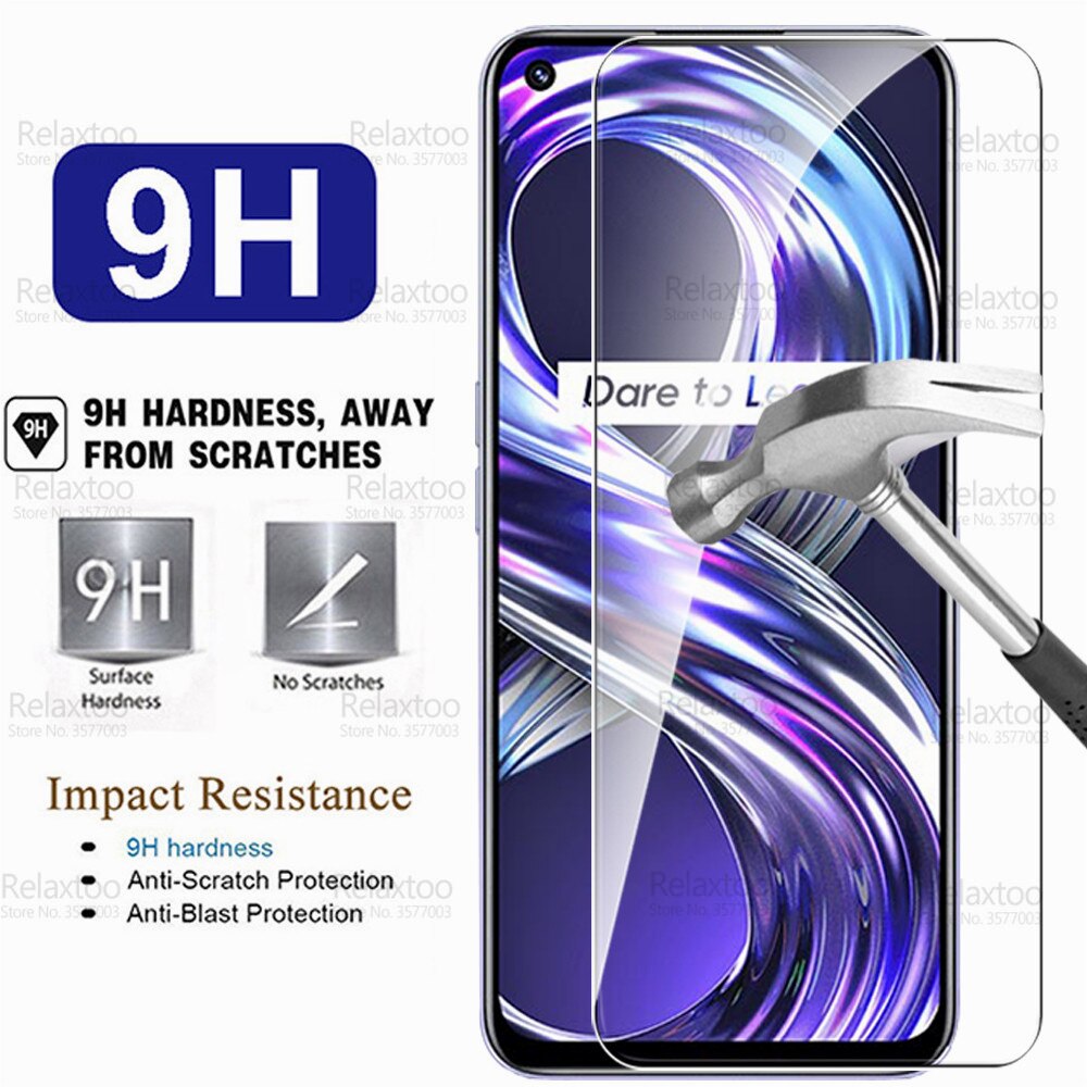 Protecteur d&#39;écran pour Oppo Realme 8i, 2 pièces, Film à couverture complète en verre trempé pour Realmy 8 Pro