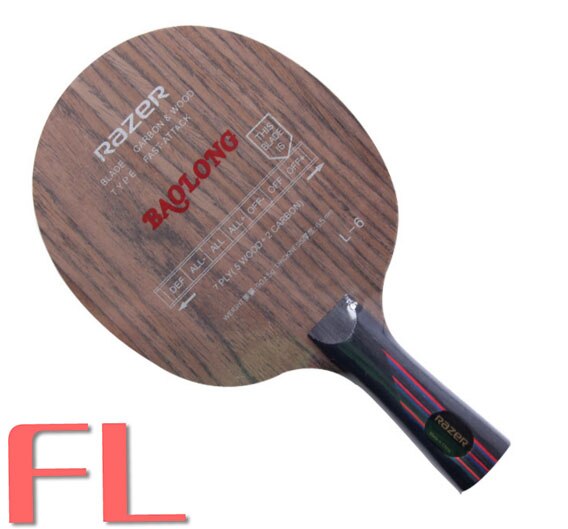 Razer L6 Brand carboon wood training Table tennis racket Blade Racket: shakehand long FL