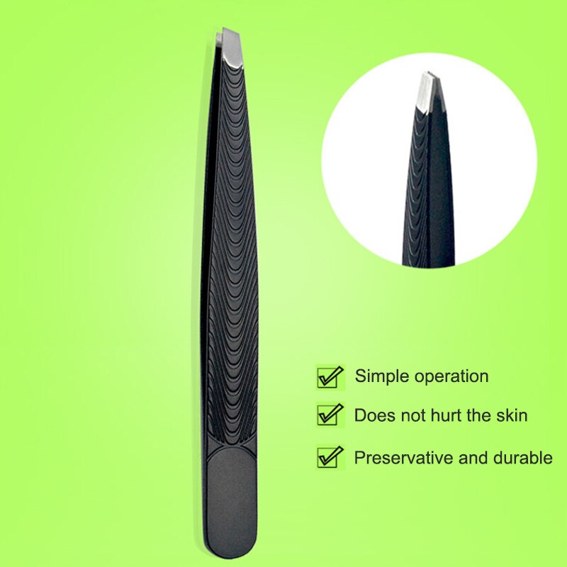 Rainbow Eyebrow Tweezer Stainless Steel Slant Tip Hair Remover Eyebrow Clip Beauty Makeup Tool 789
