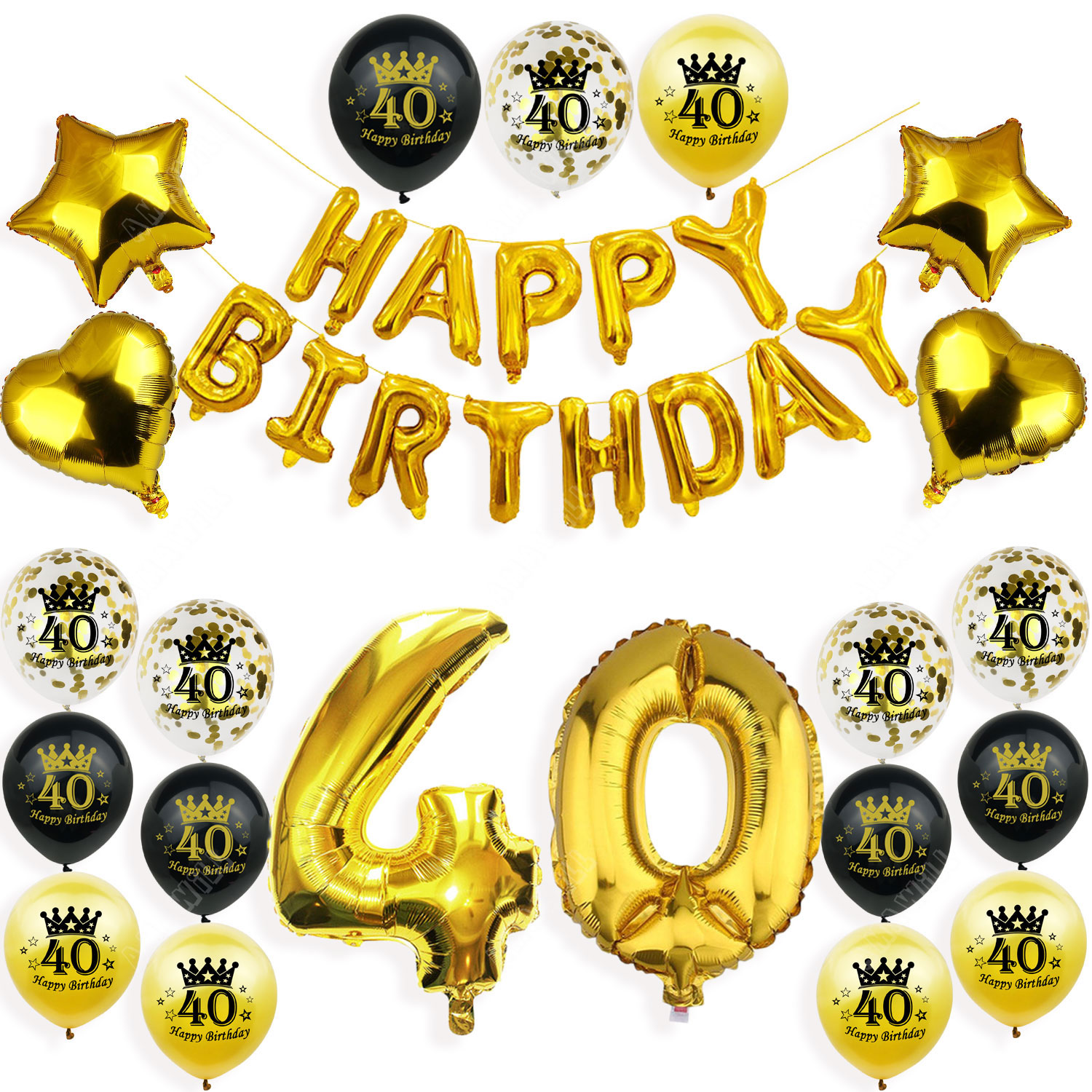 Amawill Happy 20 Birthday Balloons Rose Gold Theme Number 20th Years Old Adult Anniversary Party Decorations Man Woman Supplies: Marble