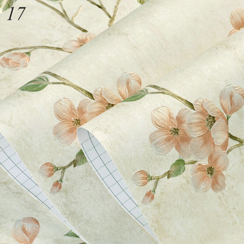 Luxury Embossed Damask Wallpaper 3D Self-adhesive Wallpaper Fine-pressed Non-woven Bedroom Living Room TV Background Wallpaper: 17