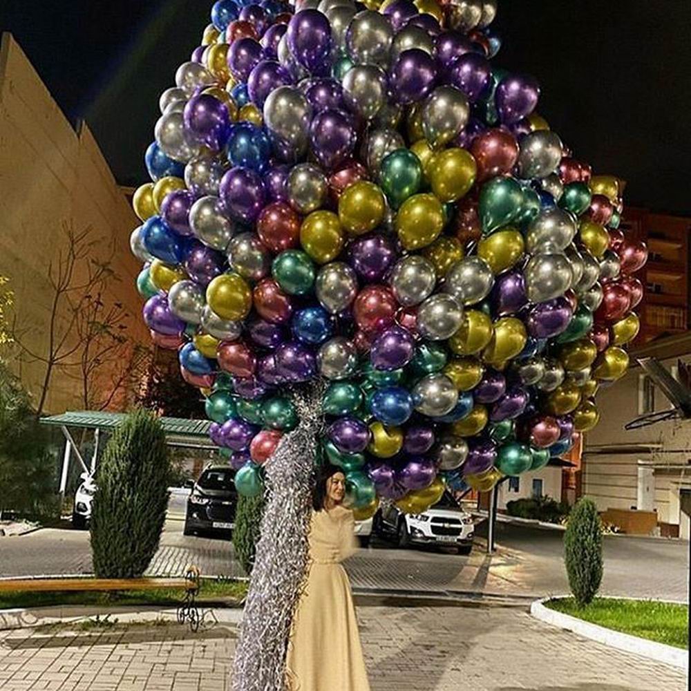 50 Stuks 5/10 Inch Metalen Latex Ballonnen Pearl Chrome Metallic Helium Globos Opblaasbare Lucht Ballen Bruiloft Verjaardag Party Decoraties
